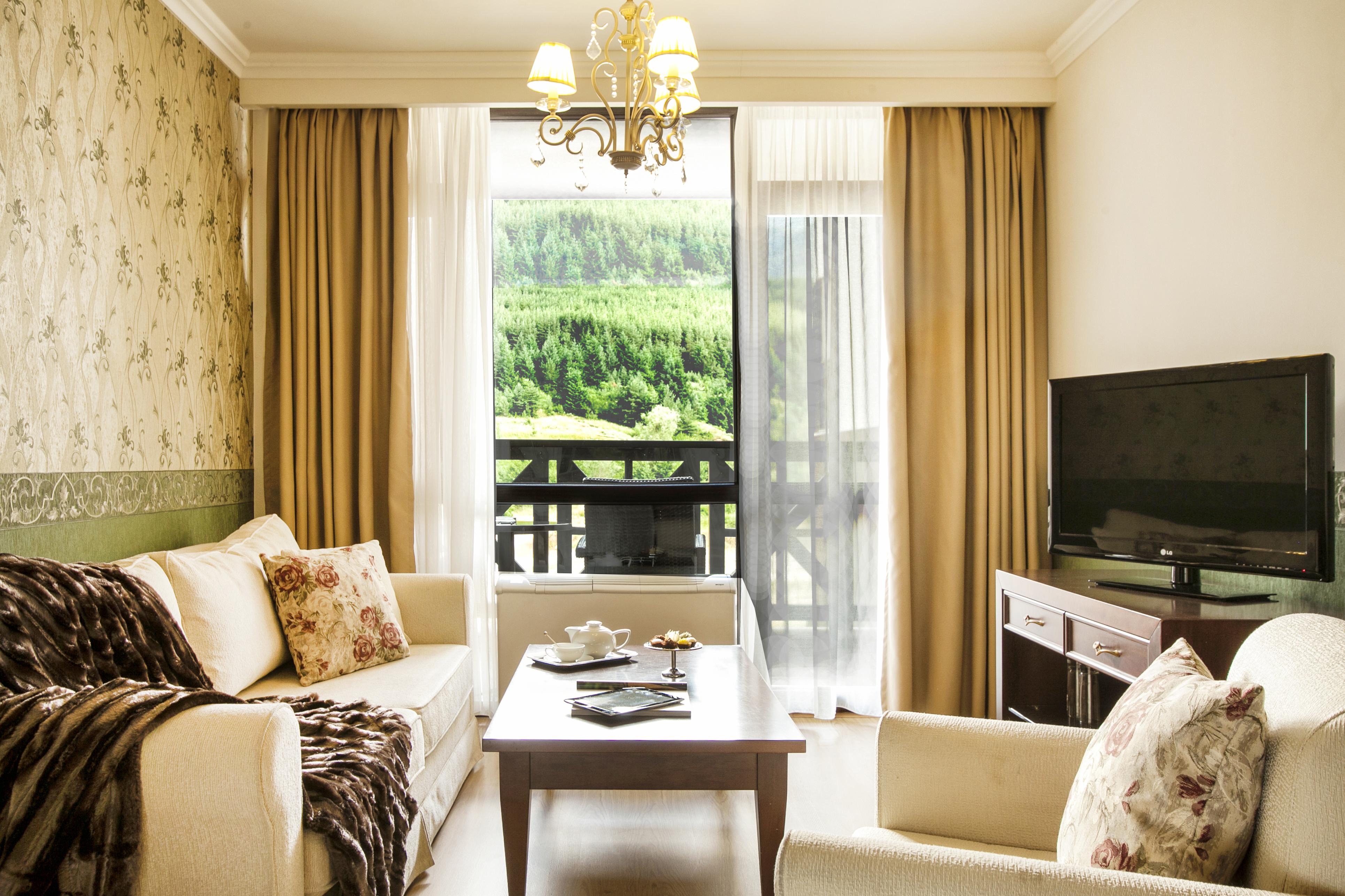 프리미어 럭셔리 마운틴 리조트 반스코 외부 사진 A living room in a hotel